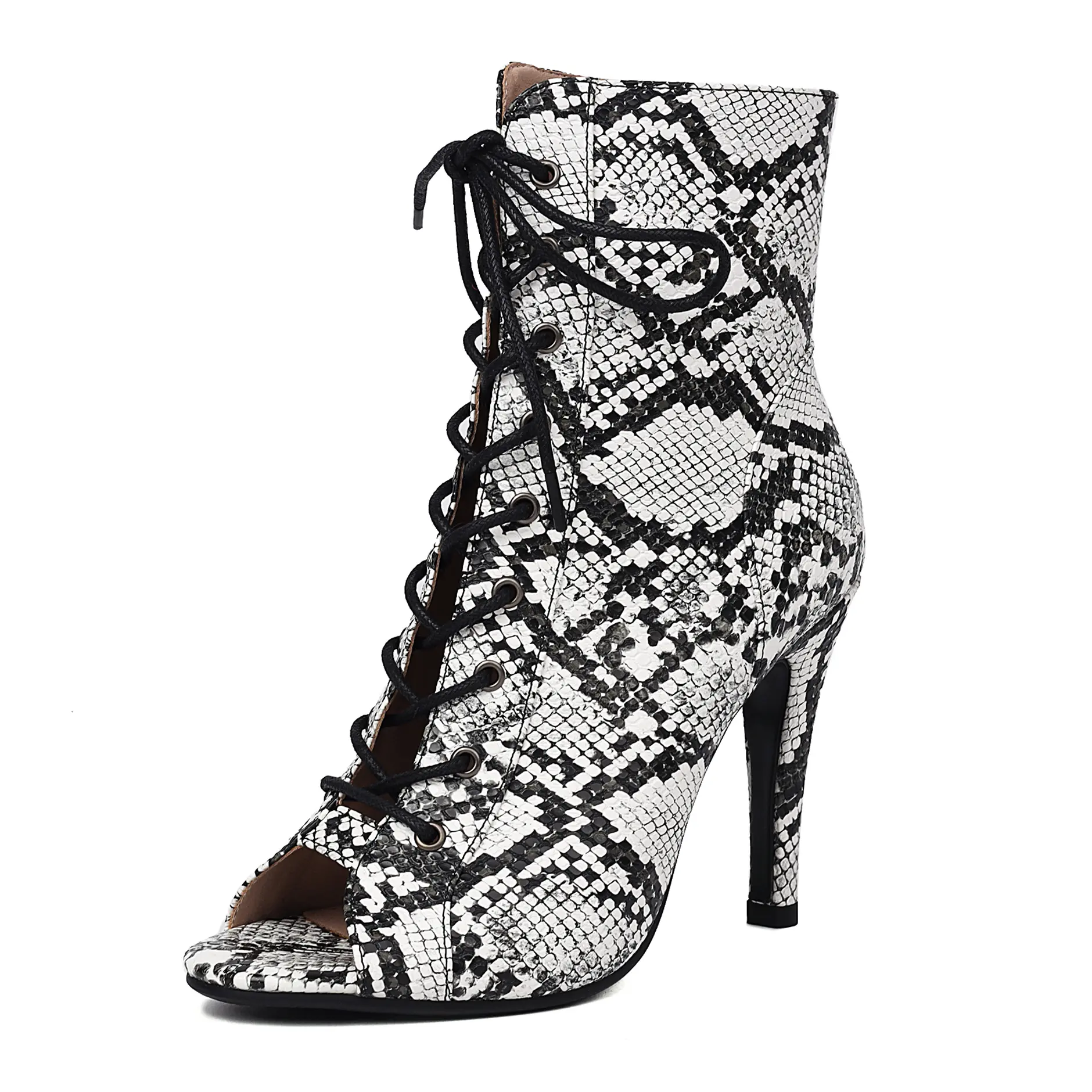 Sexy Stilettos Dance Boots Woman leather Latin Dance Shoes for Women's Party Boot Tango Salsa Dance Heels Ballroom Shoes