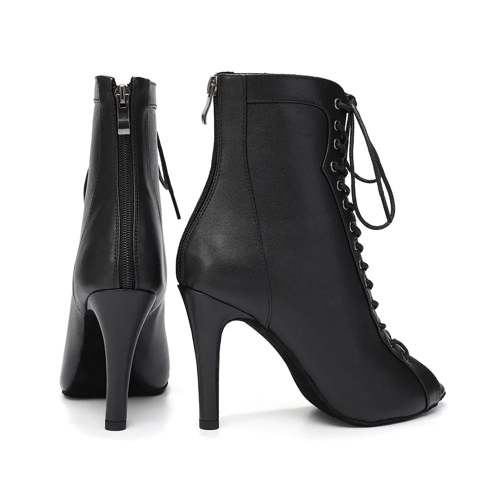 Sexy Stilettos Latin Dance Shoes Woman Party Dancing Shoes Boots Girls Women's Dancing shoes Peep Toe Tango Ballroom Boots