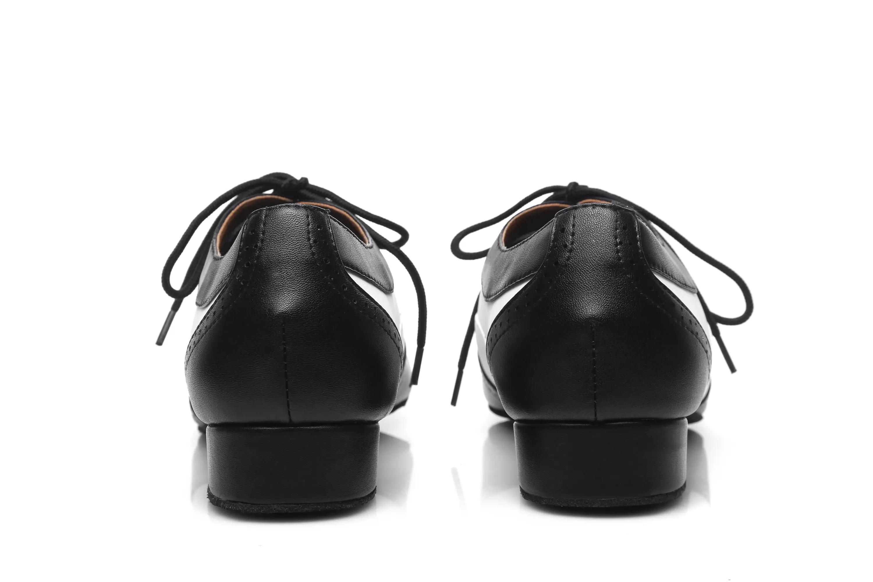 DKZSYIM Men Latin Dance Shoes Black Ballroom Dance Shoes Heels 2.5-4.5CM Professional Dance Salsa/Tango Shoes Hot Sale Wholesale