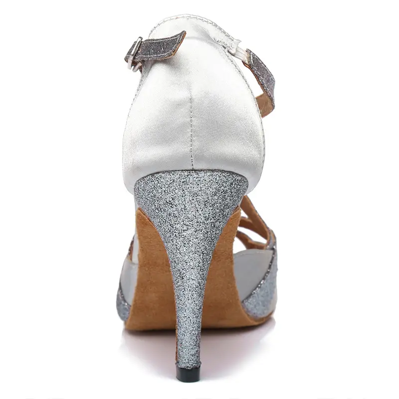 DKZSYIM Women Latin Dance Shoes Silk Pratice Dance Shoes Comfortable Ballroom Dancing Shoes Soft sole High Heels Wholesal