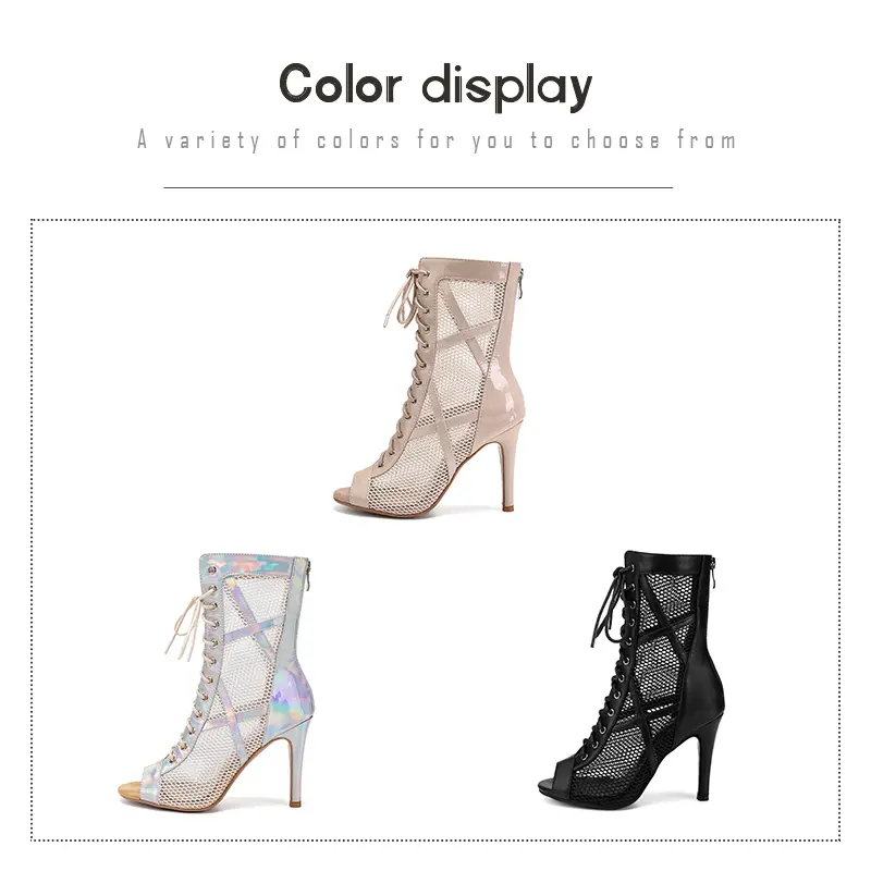 DKZSYIM Woman Latin Dance Shoes for Ladies Girls Sexy Stilettos Party Tango Dance Booties Women Salsa Dance Heels Ballroom