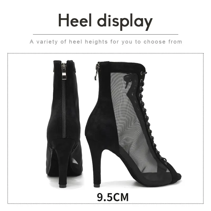 Woman Dance Shoes Sexy Stilettos Girls Party Dance Booties Ladies Salsa Latin Dance Boots High Heels Tango Ballroom Shoes