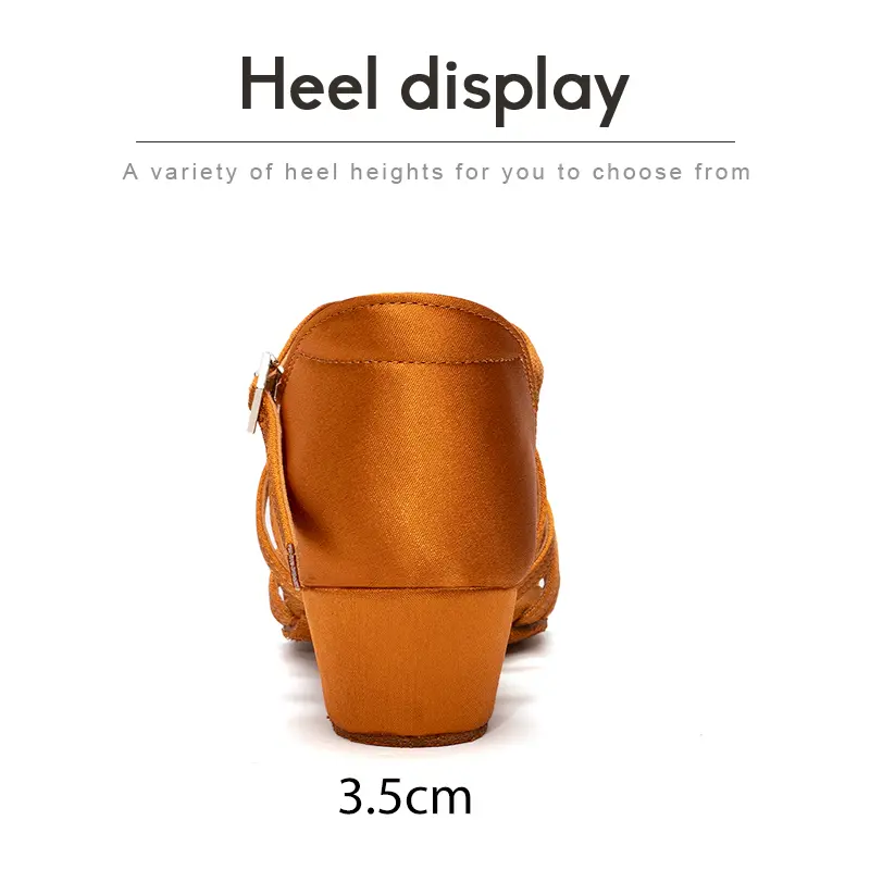 New Girls Latin Dance Shoes Ballroom Salsa Dancing Shoes Low Heels Children Tango Salsa Sandals Dance Shoes For Ladies Women