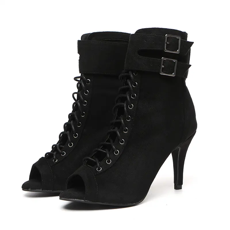DKZSYIM Women Dancing Shoes Latin Dance Shoes Fashion Salsa Dance Boots Woman Girls Tango Ballroom Shoes Ladies Spring/Autumn