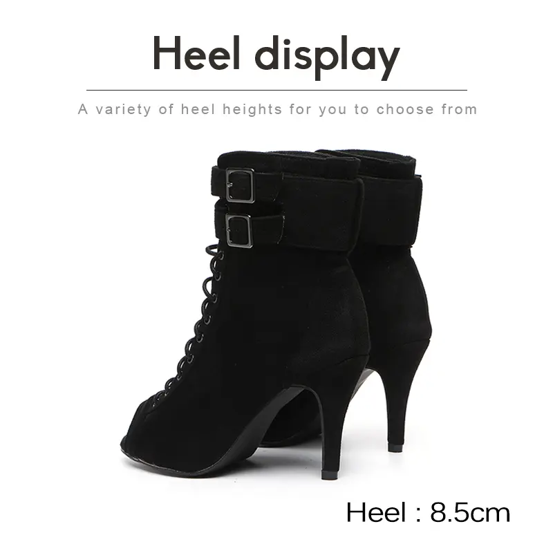 DKZSYIM Women Dancing Shoes Latin Dance Shoes Fashion Salsa Dance Boots Woman Girls Tango Ballroom Shoes Ladies Spring/Autumn
