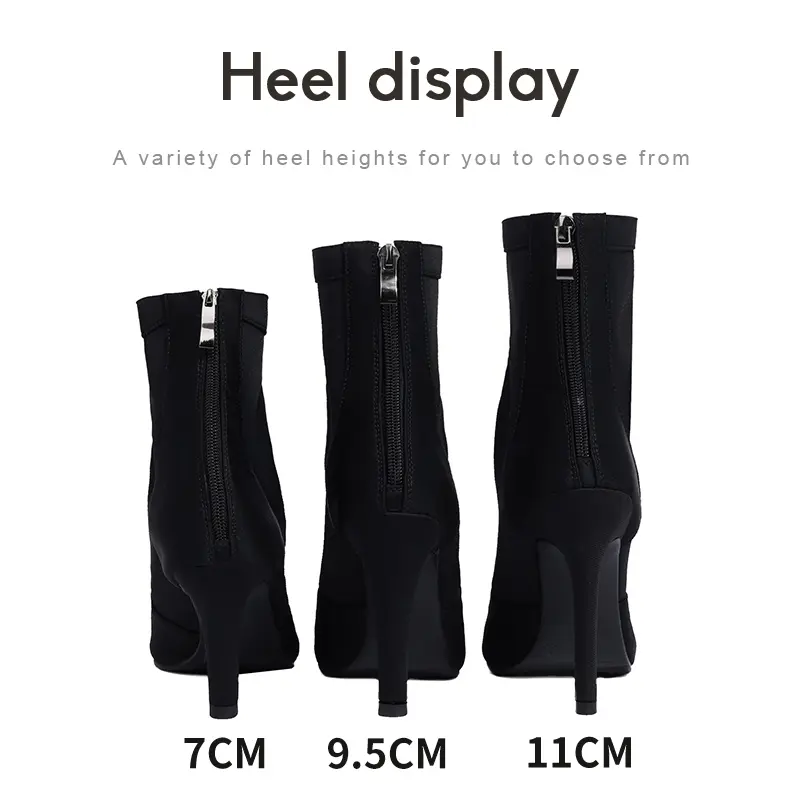 DKZSYIM Latin Dance Shoes Woman Sexy Stilettos Tango Boots Party Dance Booties Women's Dancing Shoes Ladies Ballroom Boots