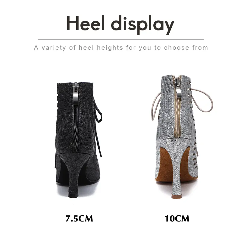 Women's Fashion Party Dance Shoes Latin Tango Dance Shoes Women Dance Boots For Ladies Ballroom Salsa Boots Gilrs