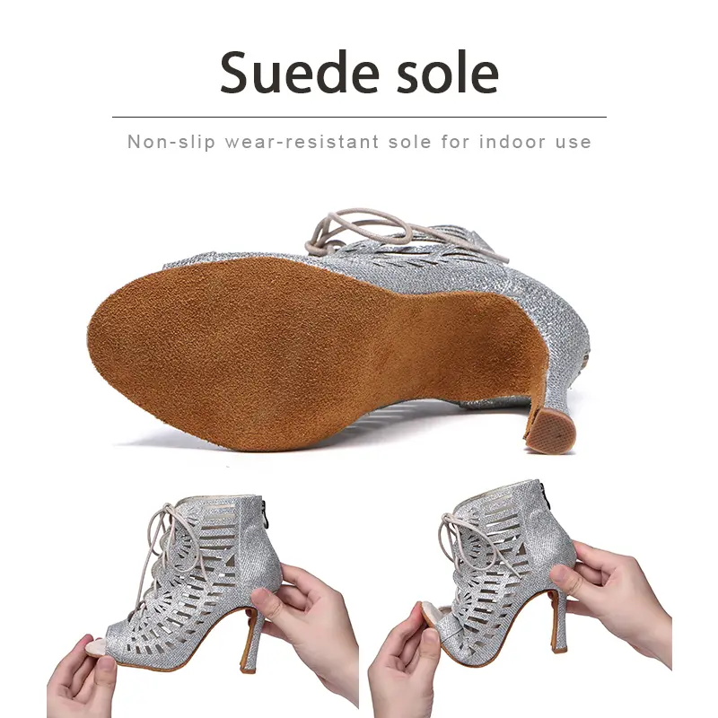 Women's Fashion Party Dance Shoes Latin Tango Dance Shoes Women Dance Boots For Ladies Ballroom Salsa Boots Gilrs