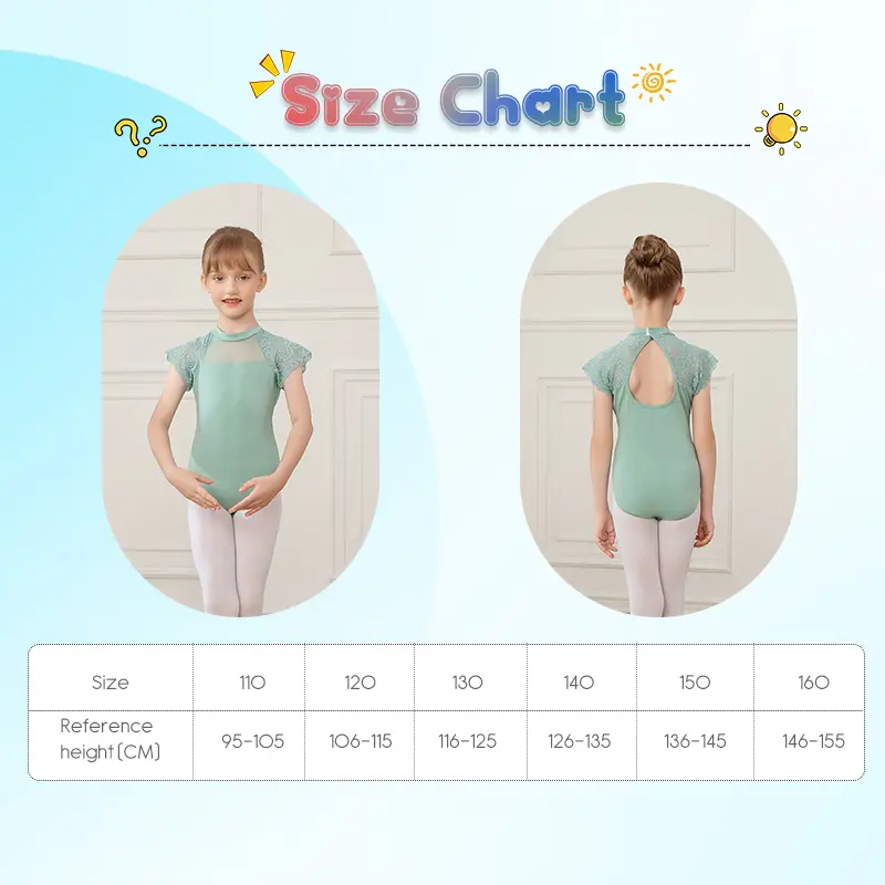 Girls Ballet Dance Leotards Skirt Cotton Sleeves Dance Leotard for Kids Children Ballet Dance Bodysuit Child Gymnastic Leotards