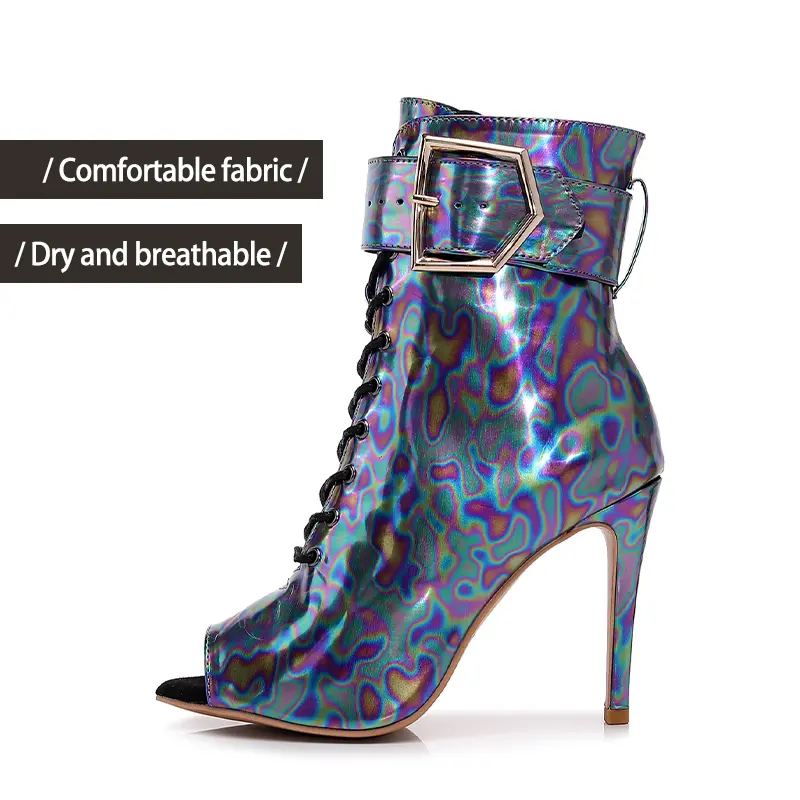 2025 New Women's Dance Boots Sexy Stilettos Woman Latin dance heels shoes Thin Heels Ladies Party Ballroom Dancing Shoes