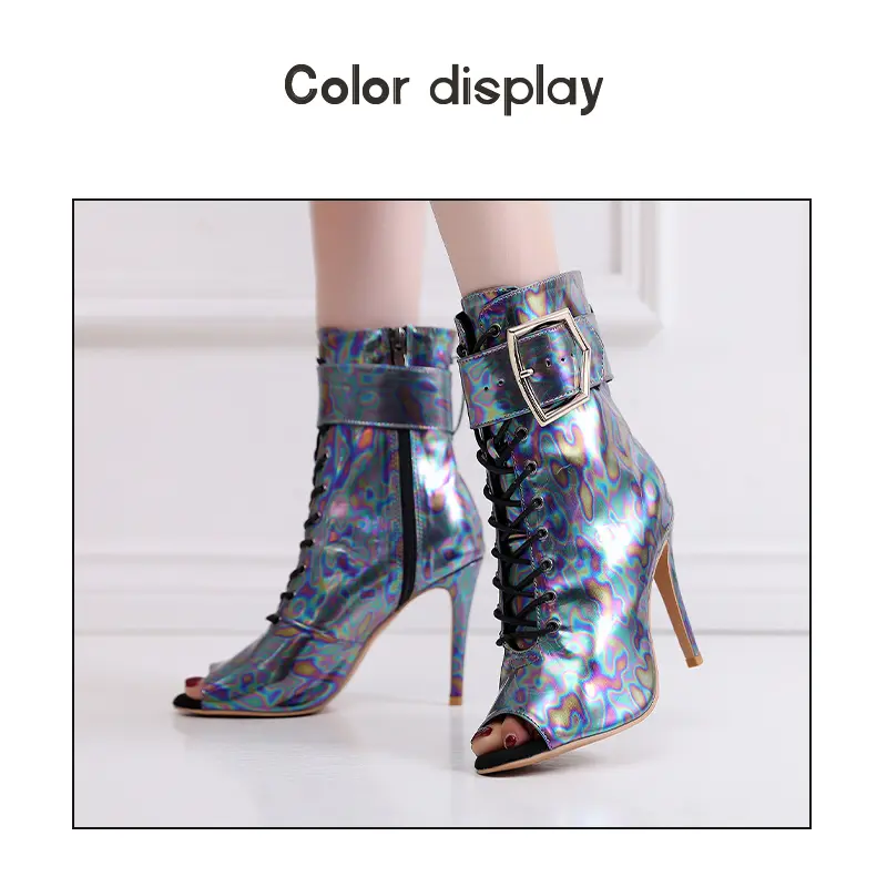 2025 New Women's Dance Boots Sexy Stilettos Woman Latin dance heels shoes Thin Heels Ladies Party Ballroom Dancing Shoes