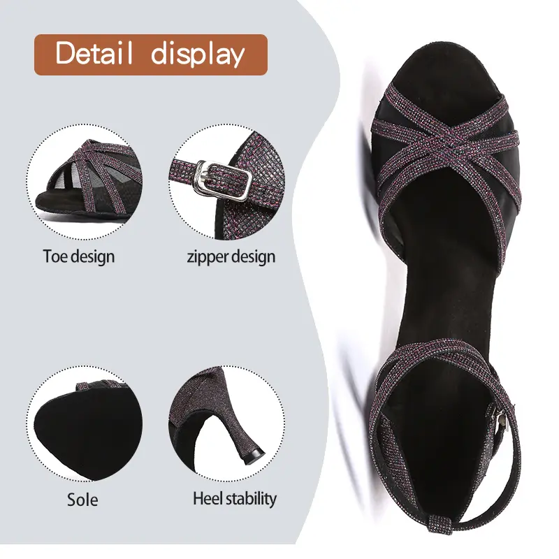 Women Latin Dance Shoes peep-toe High heels Dance Shoes Ladies Girls Tango Party Salsa sandals Ballroom Dancing Shoes wholesale