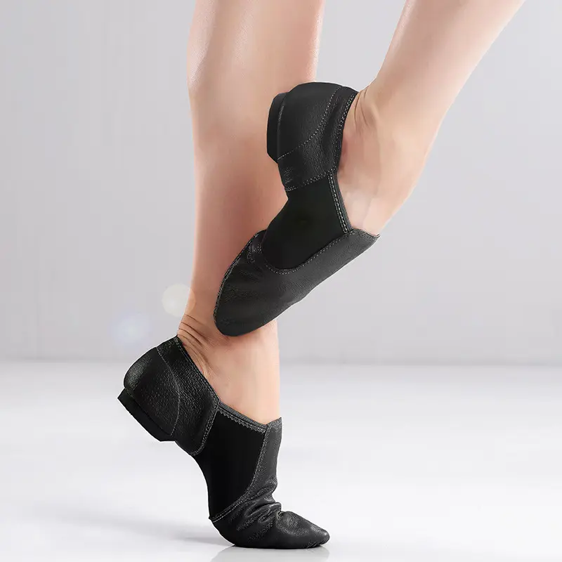 DKZSYIM Wome Jazz Dance Shoes Flat Dancing Shoes Men Brown Black Jazz Dance Shoes For Women/Men Ballroom shoes Wear-resistant
