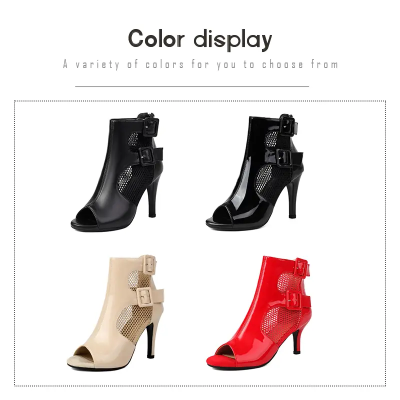 DKZSYIM Woman Latin Dance Shoes Sexy Stilettos Summer Dance Boots Women's Tango Dancing Shoes for Ladies Ballroom Boots Heels
