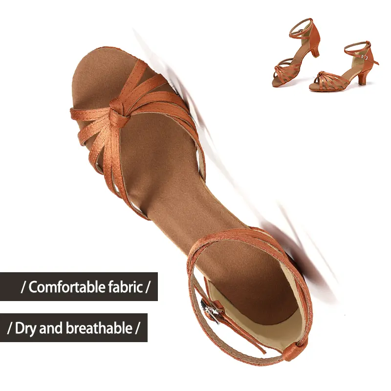 Women Latin Dance Shoes Party Tango Dancing Shoes for Girls Ladies trainning competition Dance Shoes Ballroom Sandals Wholesale