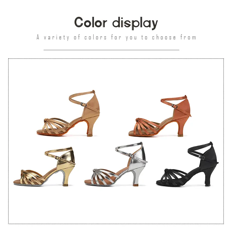 Women Latin Dance Shoes Party Tango Dancing Shoes for Girls Ladies trainning competition Dance Shoes Ballroom Sandals Wholesale