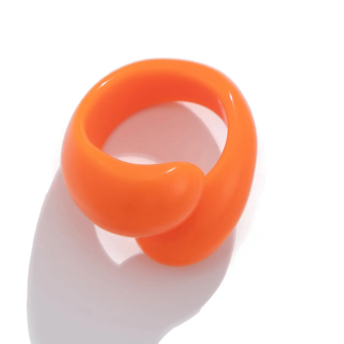 Ingemark Multicolor Resin Water Drop Chunky Rings Women Boho Geometric Open Cuff Finger Rings Y2K Wed Jewelry Party Accessories