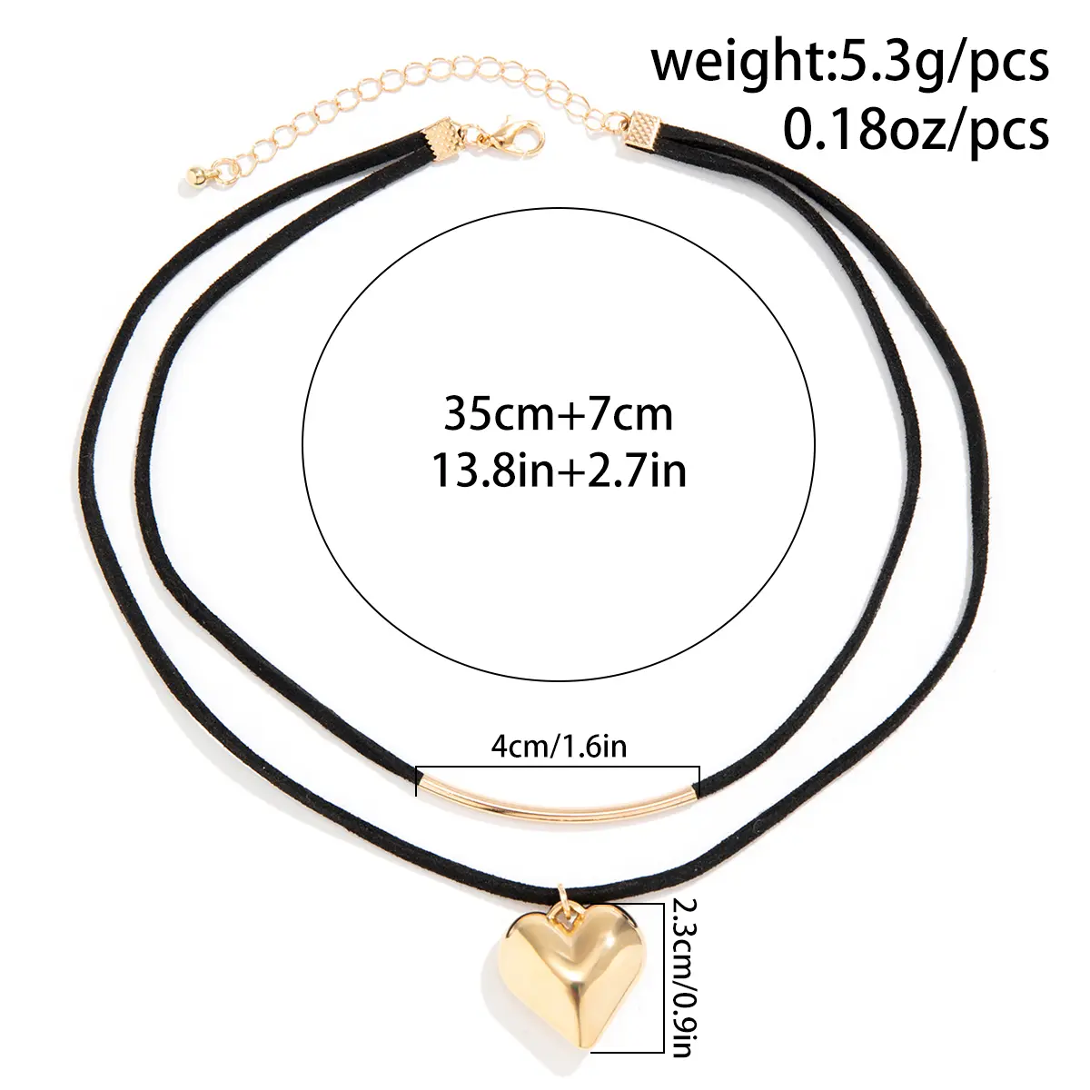 Goth Black Velvet Small Love Heart Pendant Choker Necklace for Women 2024 Trend Elegant Adjustable Chain Aesthetic Wed Jewelry