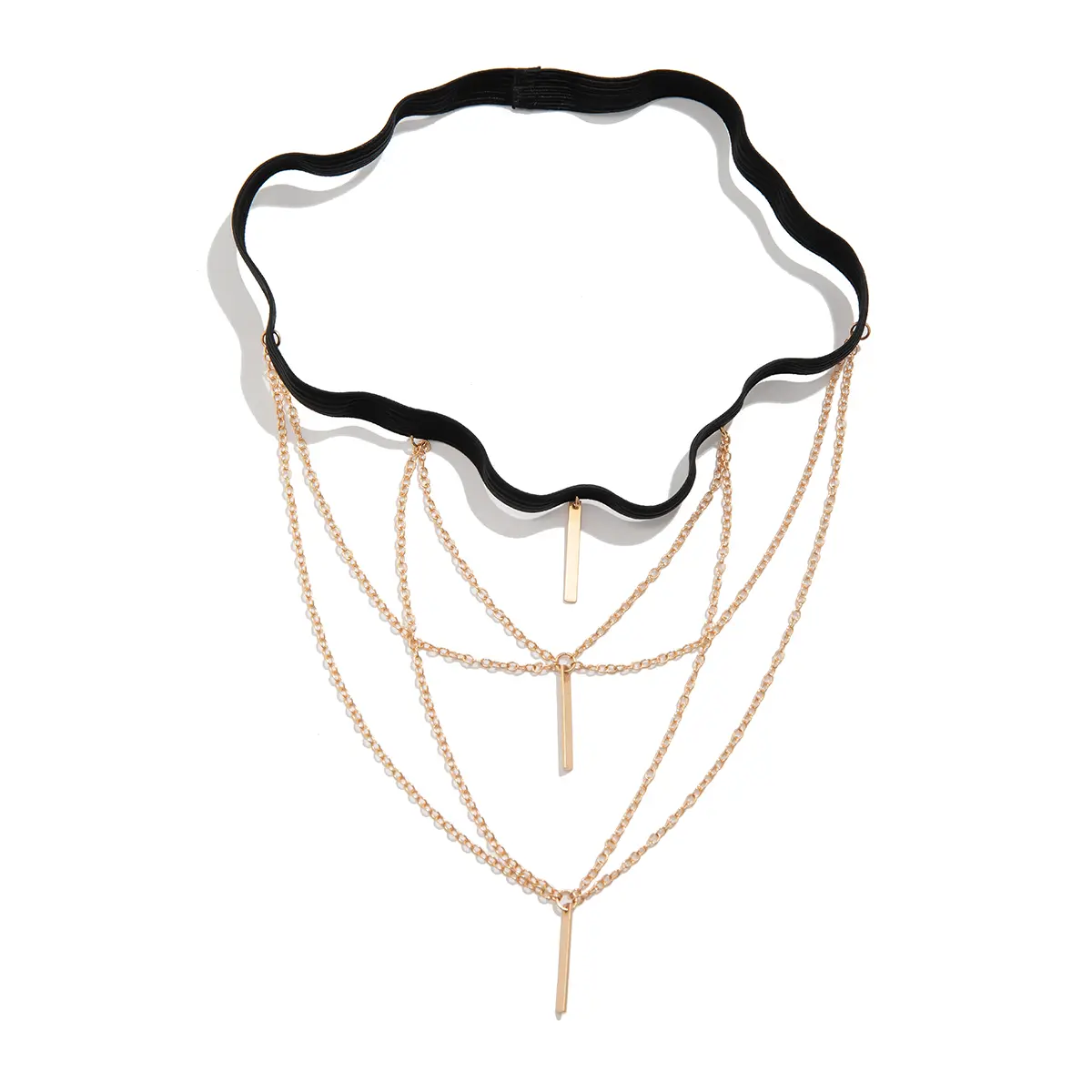 Multilayer Boho Elastic Band Bandage Leg Thigh Chain for Women  Bikini Goth Rod Tassel Pendant Garter Belt Body Jewelry Gift New