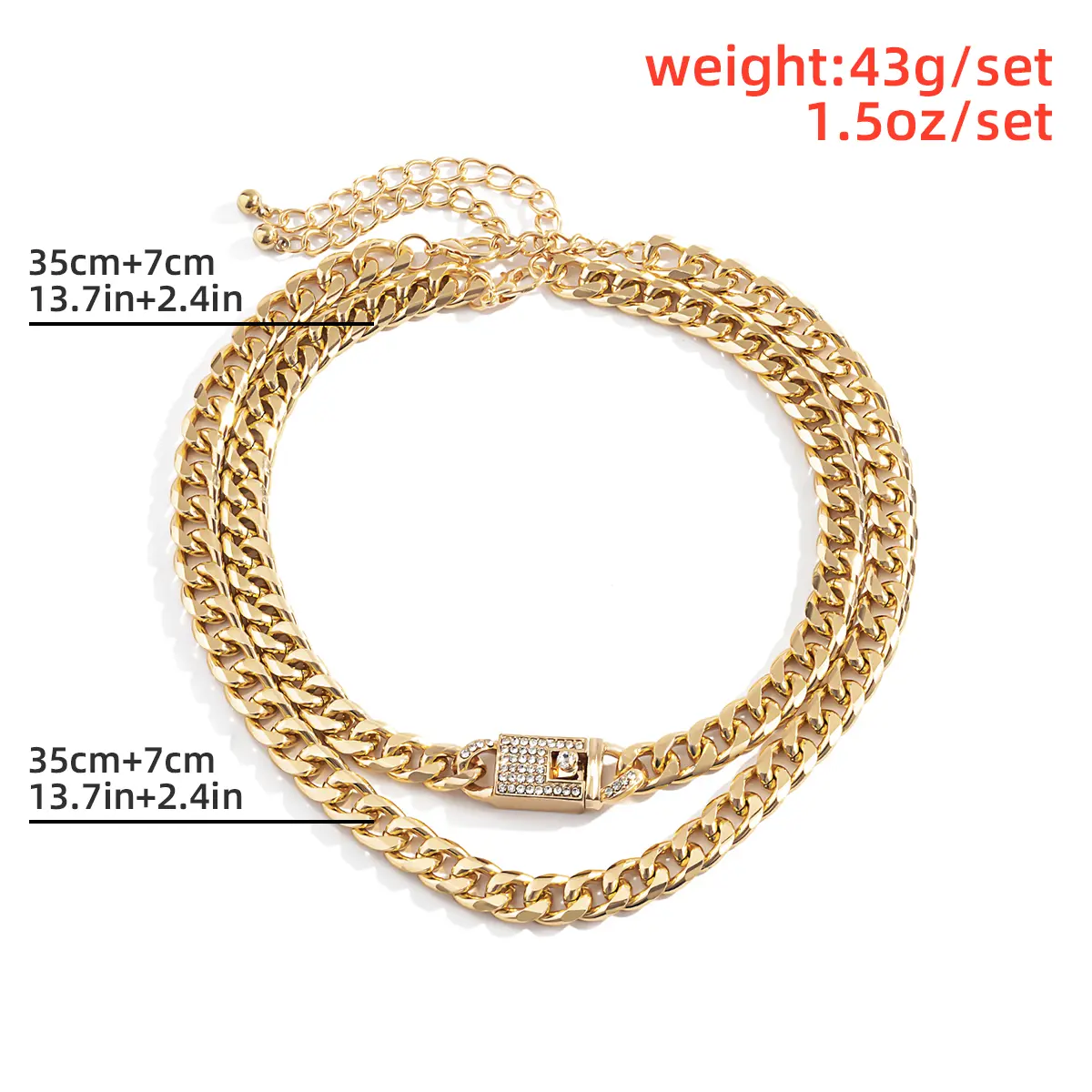 Punk Hip Hop Thick Cuban Chain Necklaces for Women Exaggerated Gold Color Hollow Out Lock Chokers Steampunk Jewelry Accessories
