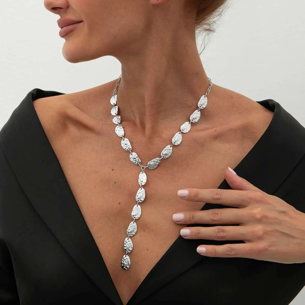 Ingemark Sexy Y Shape Long Chest Chain Necklace for Women New Trend Wedding Bridal Vintage Beads Choker Daily Party Jewelry Gift