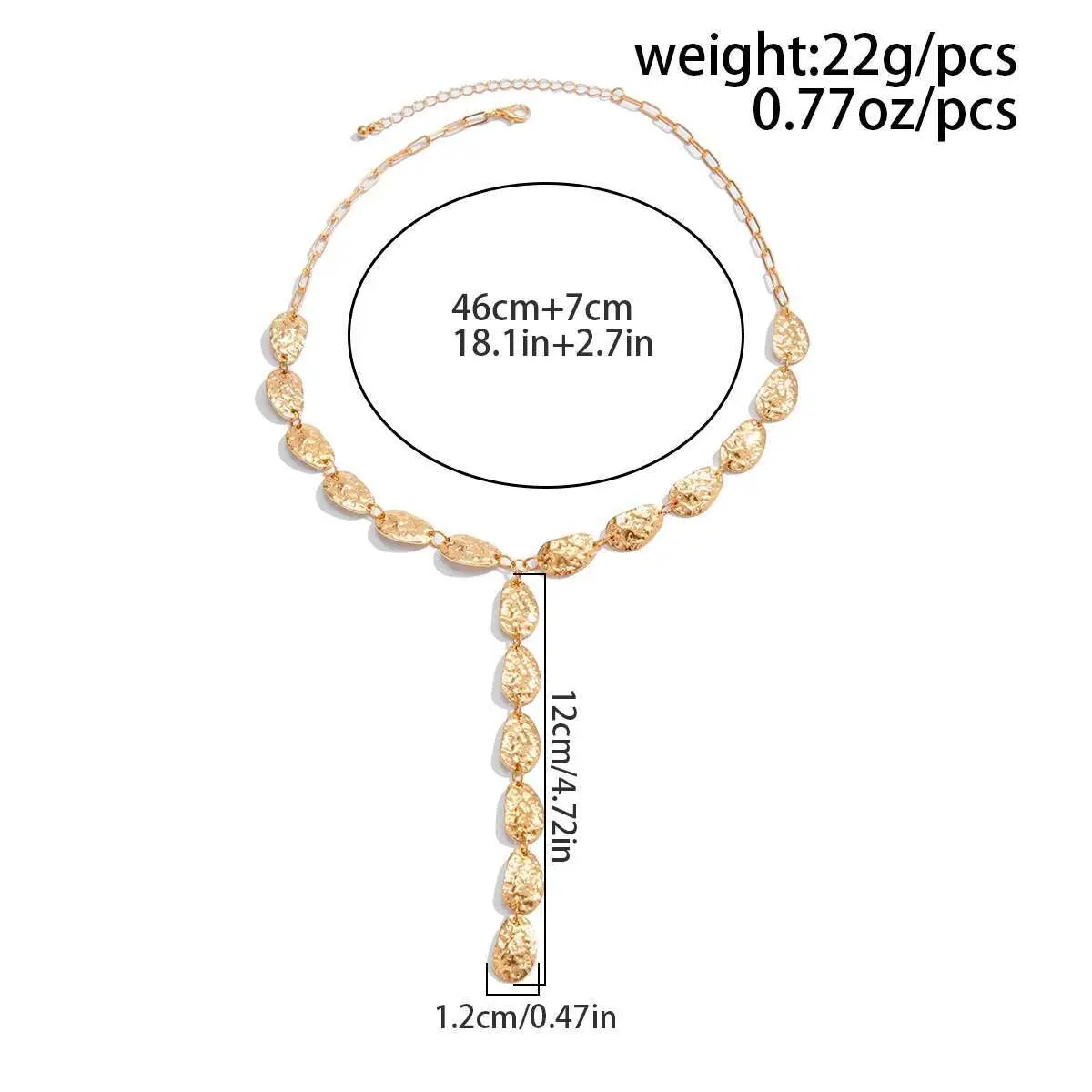 Ingemark Sexy Y Shape Long Chest Chain Necklace for Women New Trend Wedding Bridal Vintage Beads Choker Daily Party Jewelry Gift