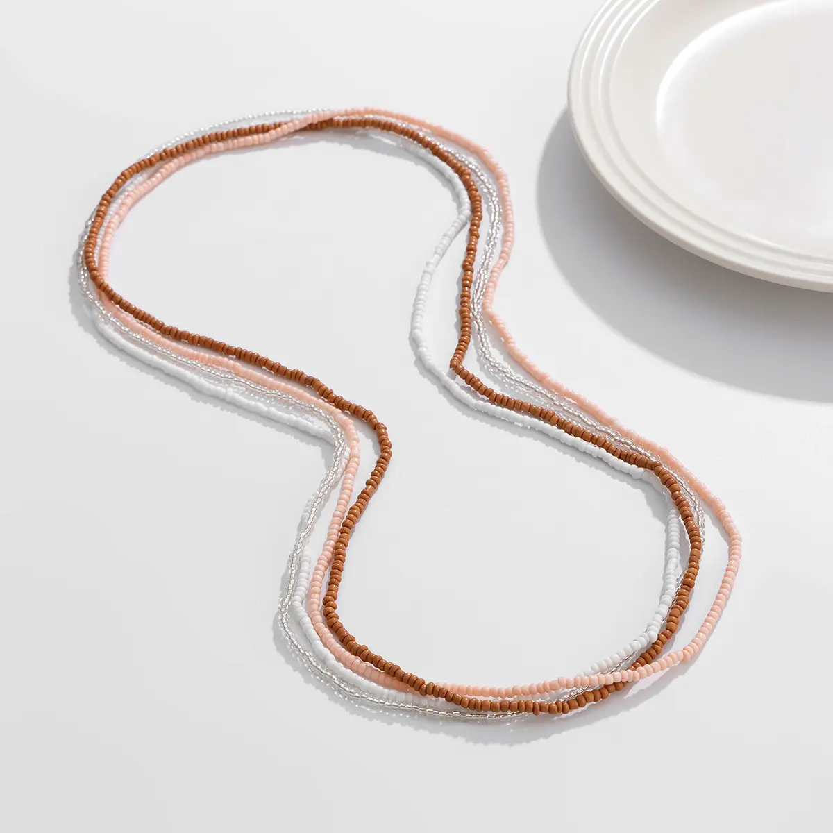 4Pcs Creative Boho Colorful Elastic Seed Beads Waist Belly Belt Chains for Women Summer Bikini Sexy Body Jewelry Y2K Accessories