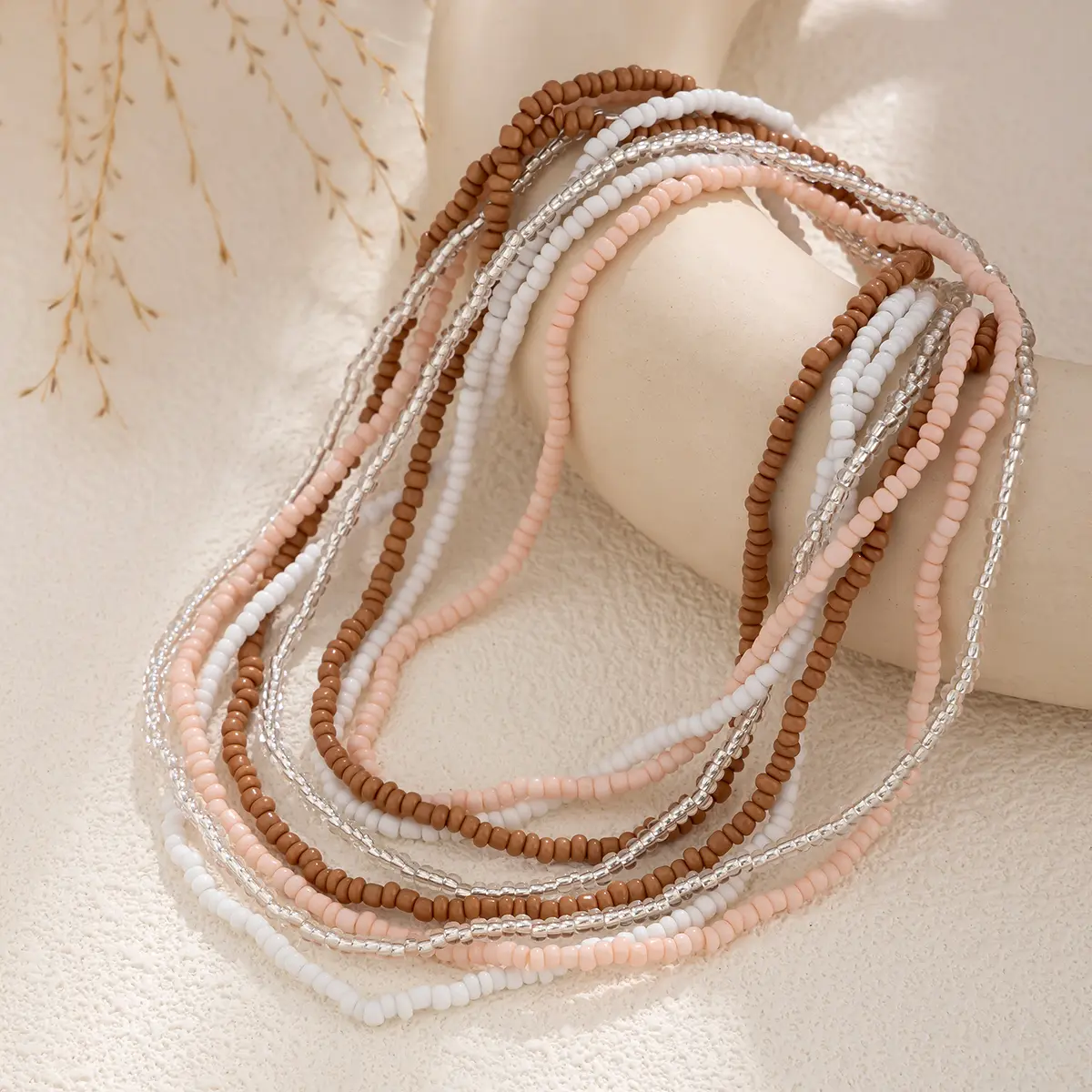 4Pcs Creative Boho Colorful Elastic Seed Beads Waist Belly Belt Chains for Women Summer Bikini Sexy Body Jewelry Y2K Accessories
