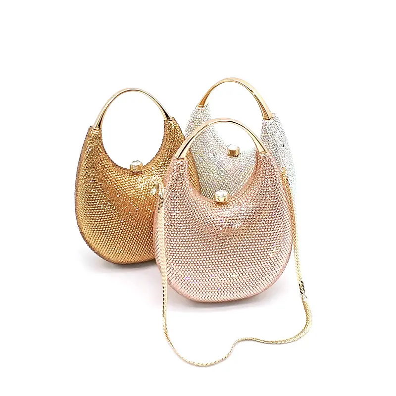 SMALL Elegant Bridal wedding party wallet women evening party Classical purses diamonds full crystal small clutches