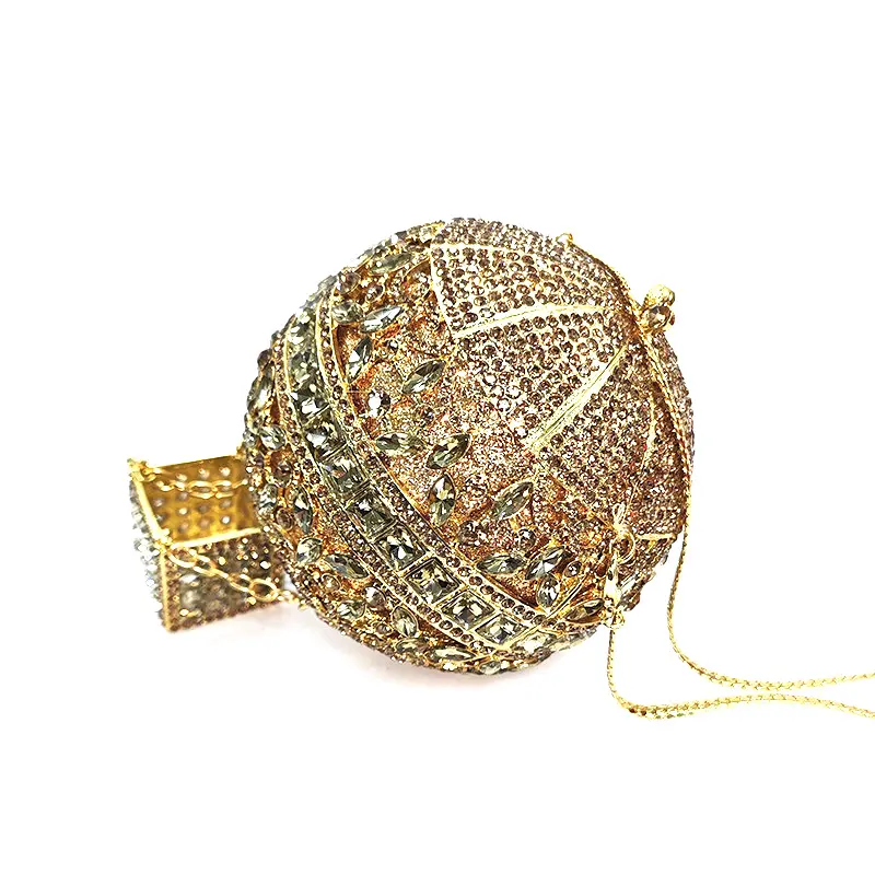 Fashion women evening party handbag diamonds hot air balloon purses luxury crystal clutches bridal wedding party purses bag
