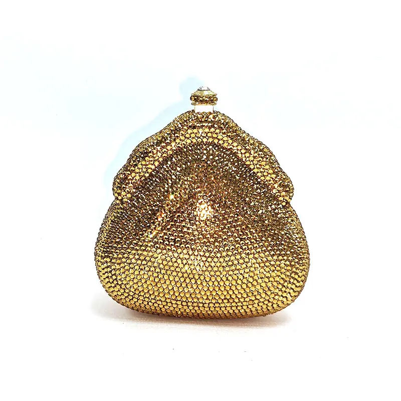 VERY SMALL Luxury bridal wedding diamond customization bag crystal clutch initial purse