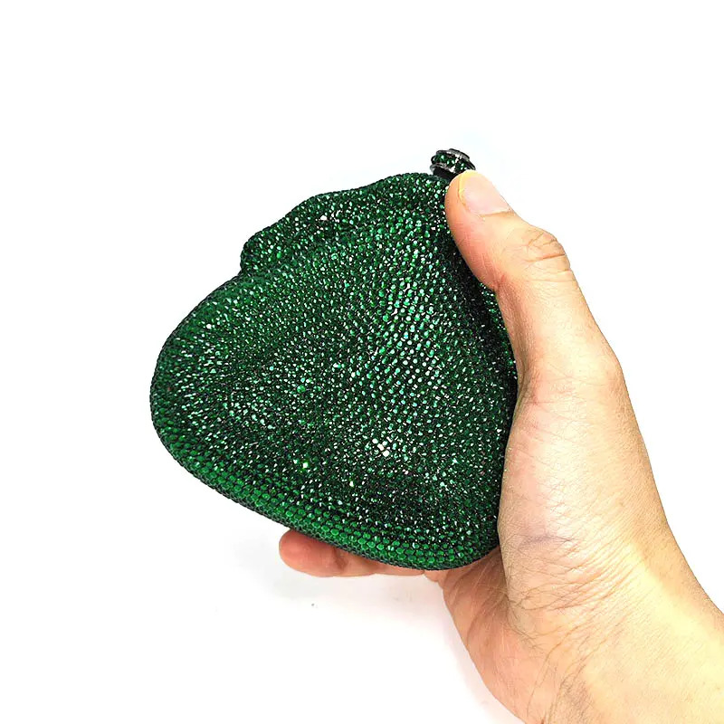 VERY SMALL Luxury bridal wedding diamond customization bag crystal clutch initial purse