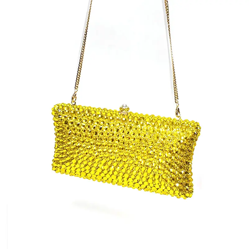 SMALL Classical Bridal wedding party purses women evening party luxury diamonds full crystal clutches elegant purses
