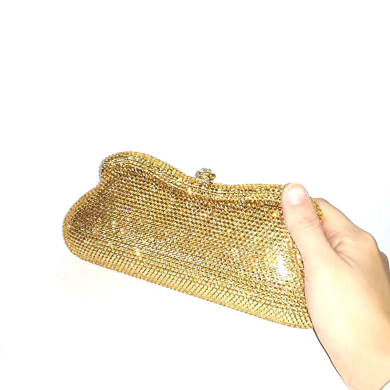Luxury purses Bridal wedding party women evening party classical bag diamonds clutches elegant full crystal purses