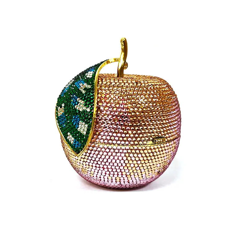 Ladies luxuries Bridal wedding purses women evening party fruit crystal clutches