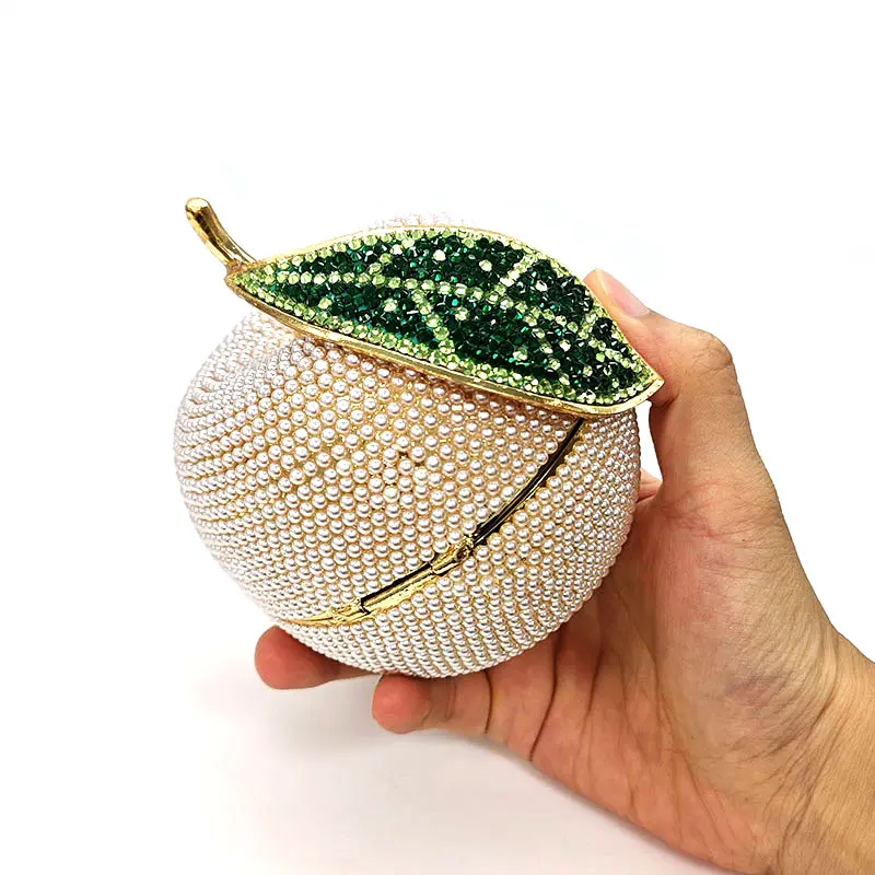 Ladies luxuries Bridal wedding purses women evening party fruit crystal clutches