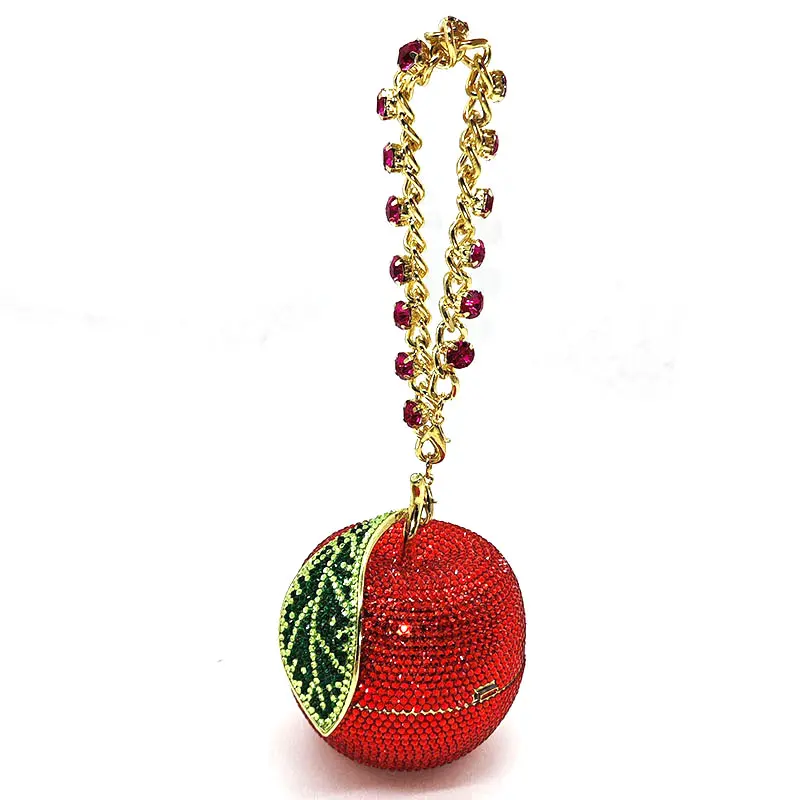 Ladies luxuries Bridal wedding purses women evening party fruit crystal clutches