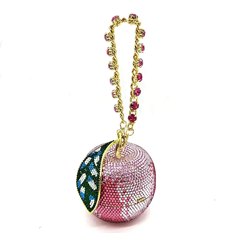 Ladies luxuries Bridal wedding purses women evening party fruit crystal clutches