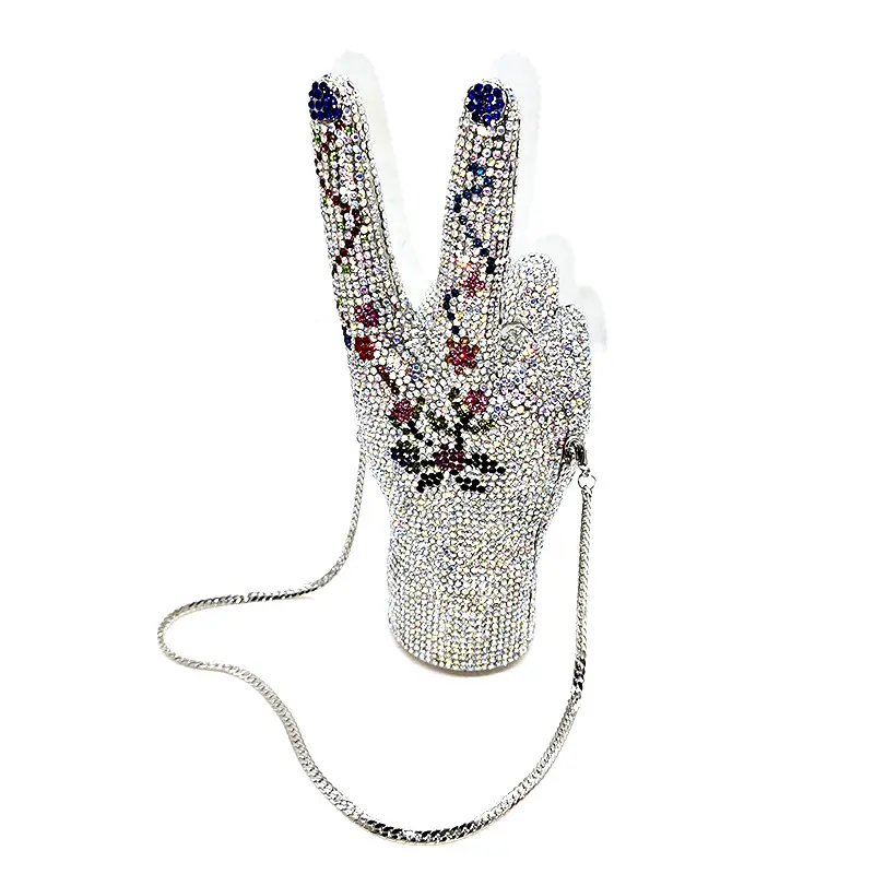 Fashion evening party vintage clutches luxuries bridal wedding party bag rhinestone purses bag