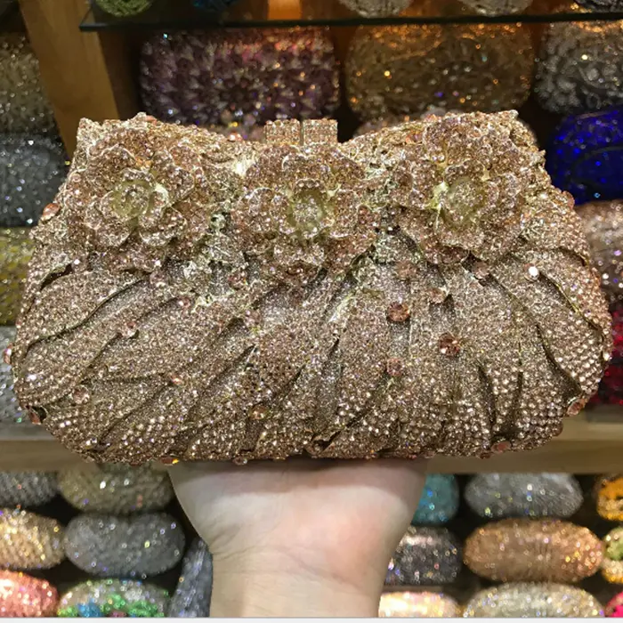 XIYUAN Women's Diamond Handbags Rhinestones Evening Bags Bridal Stones Clutch Purse Lady Clutches Bags Party Wedding Evening Bag