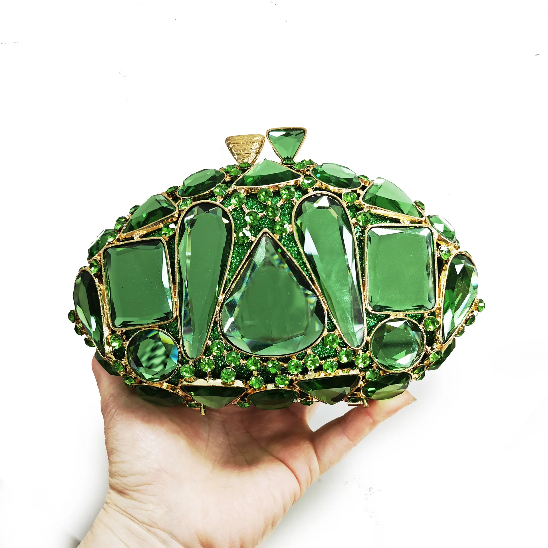 XIYUAN New Arrivals Women Stone Evening Bags Lady Gold Rhinestone Clutch Purse Brand Luxury Designer Handbag Party Bridal Purses