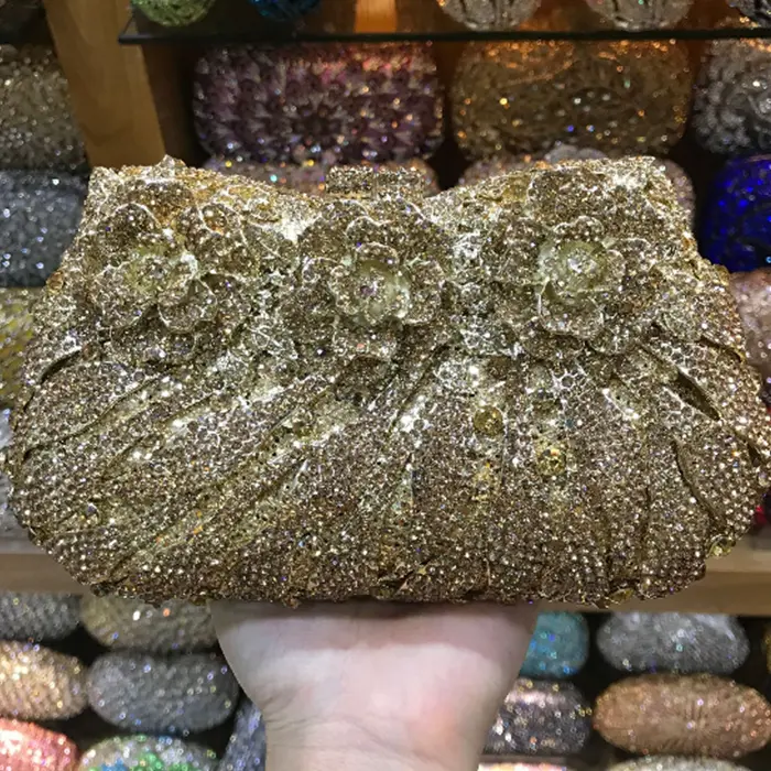 XIYUAN Women's Diamond Handbags Rhinestones Evening Bags Bridal Stones Clutch Purse Lady Clutches Bags Party Wedding Evening Bag