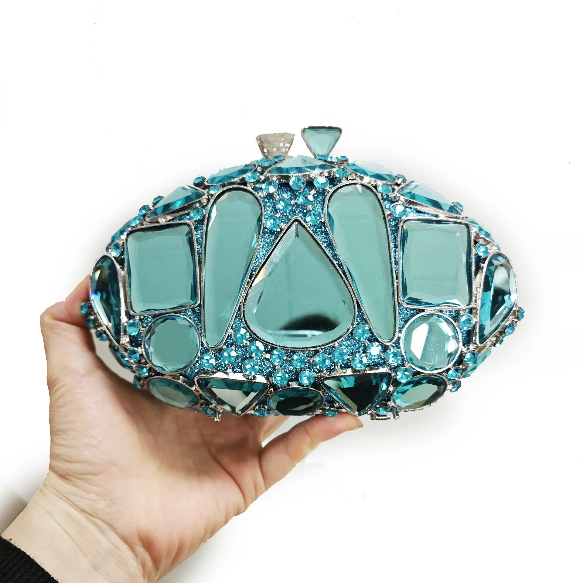 XIYUAN New Arrivals Women Stone Evening Bags Lady Gold Rhinestone Clutch Purse Brand Luxury Designer Handbag Party Bridal Purses