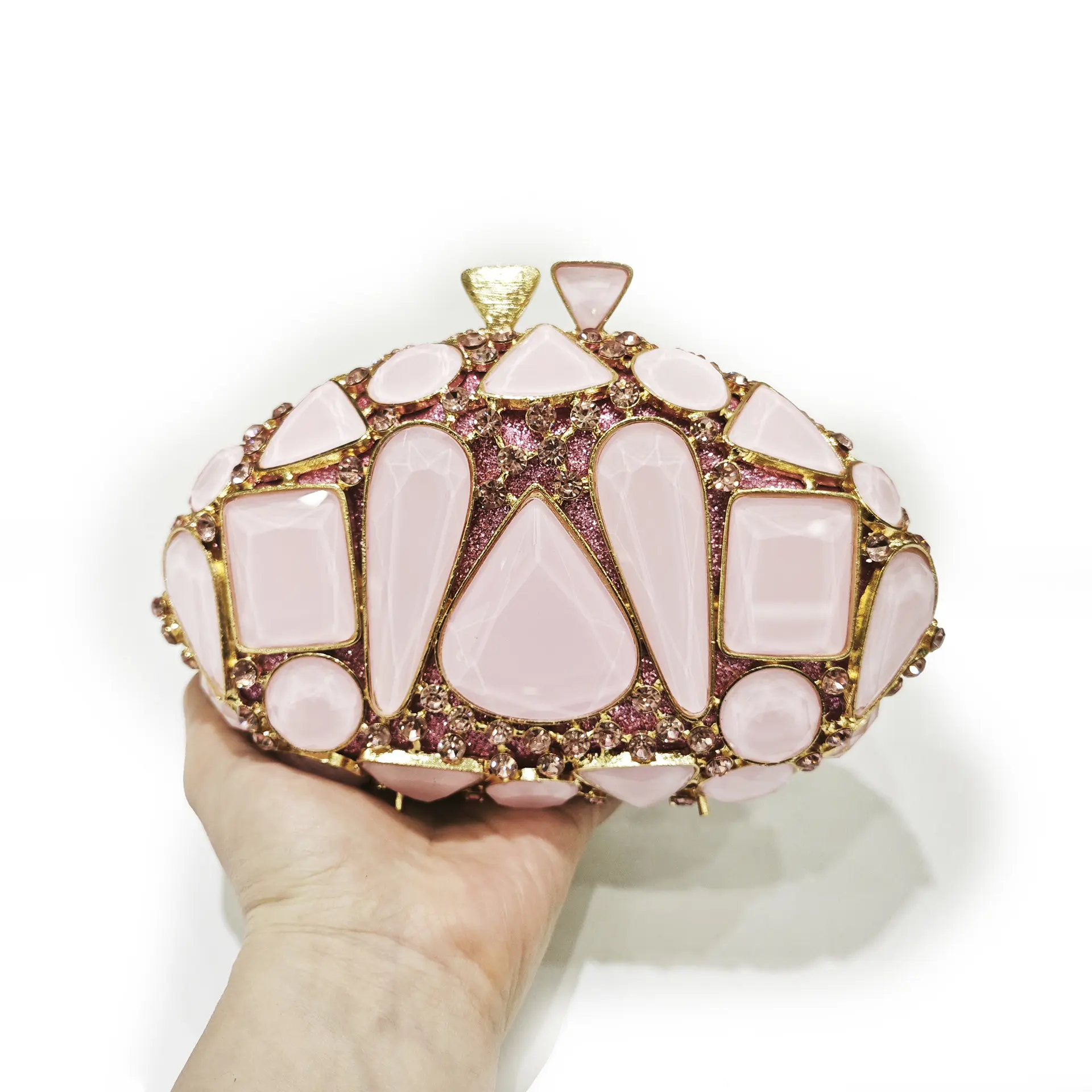 XIYUAN New Arrivals Women Stone Evening Bags Lady Gold Rhinestone Clutch Purse Brand Luxury Designer Handbag Party Bridal Purses
