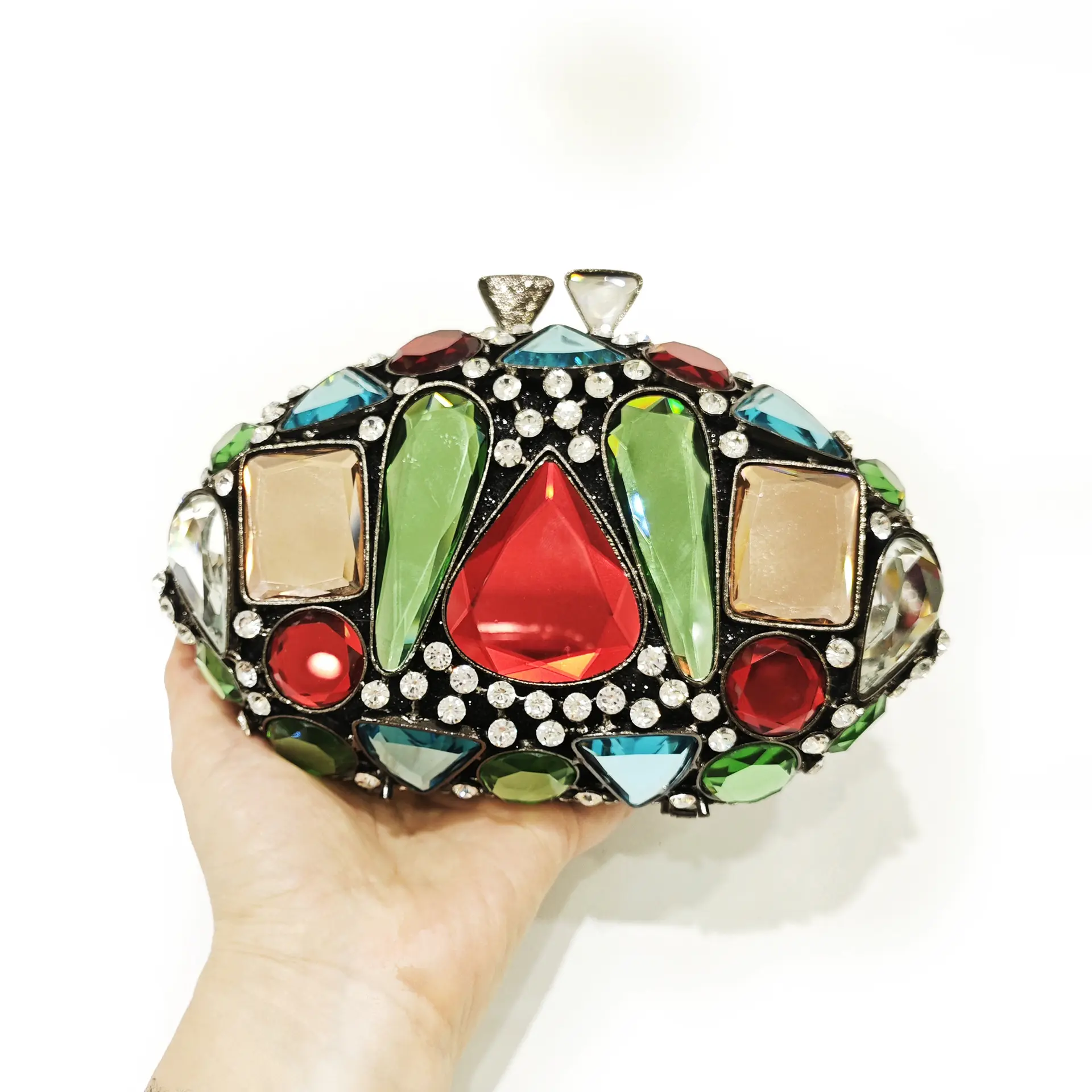 XIYUAN New Arrivals Women Stone Evening Bags Lady Gold Rhinestone Clutch Purse Brand Luxury Designer Handbag Party Bridal Purses