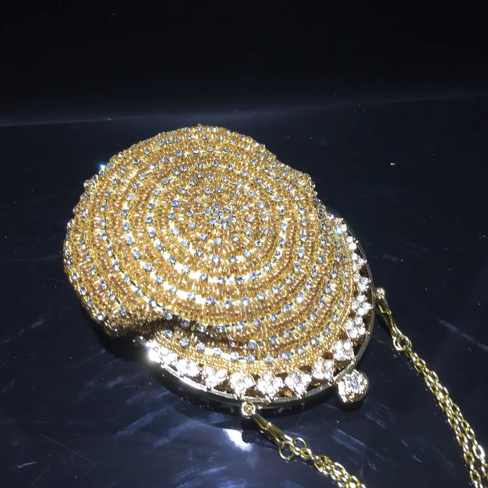 XIYUAN diamond Clutch Bags Luxury gold Diamond Crystal clutch Purse wallet Wedding Bags Female Party crossbody Bags Prom Handbag