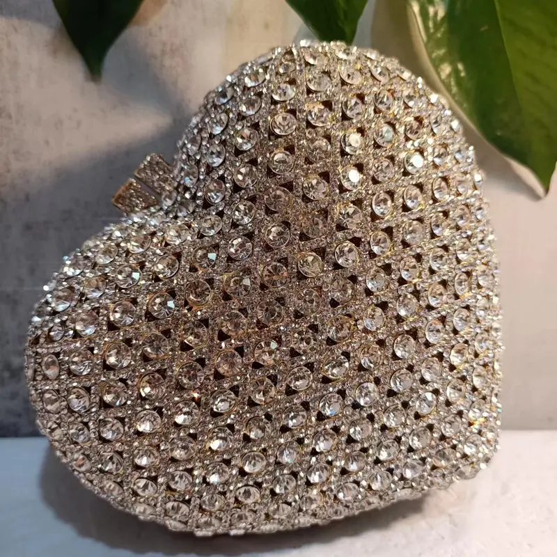 Women Gold/Silver/Green/Black Rhinestone Clutch Bag Wedding Party Clutches Bags Handbags Ladies Gala Dinner Stones Evening Bags