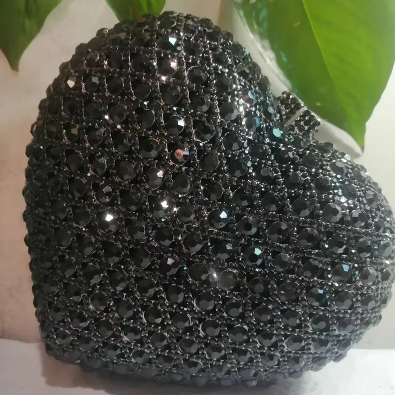 Women Gold/Silver/Green/Black Rhinestone Clutch Bag Wedding Party Clutches Bags Handbags Ladies Gala Dinner Stones Evening Bags
