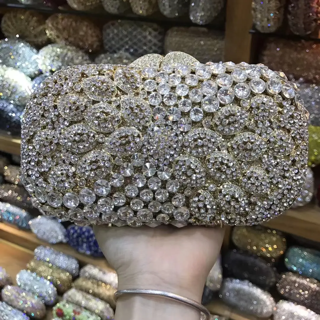 7 COLORS  Black Rhinestone Formal Evening Clutch Bags Women’s Diamond Party Prom Chain Shoulder Bag Handbag Messenger Clutches