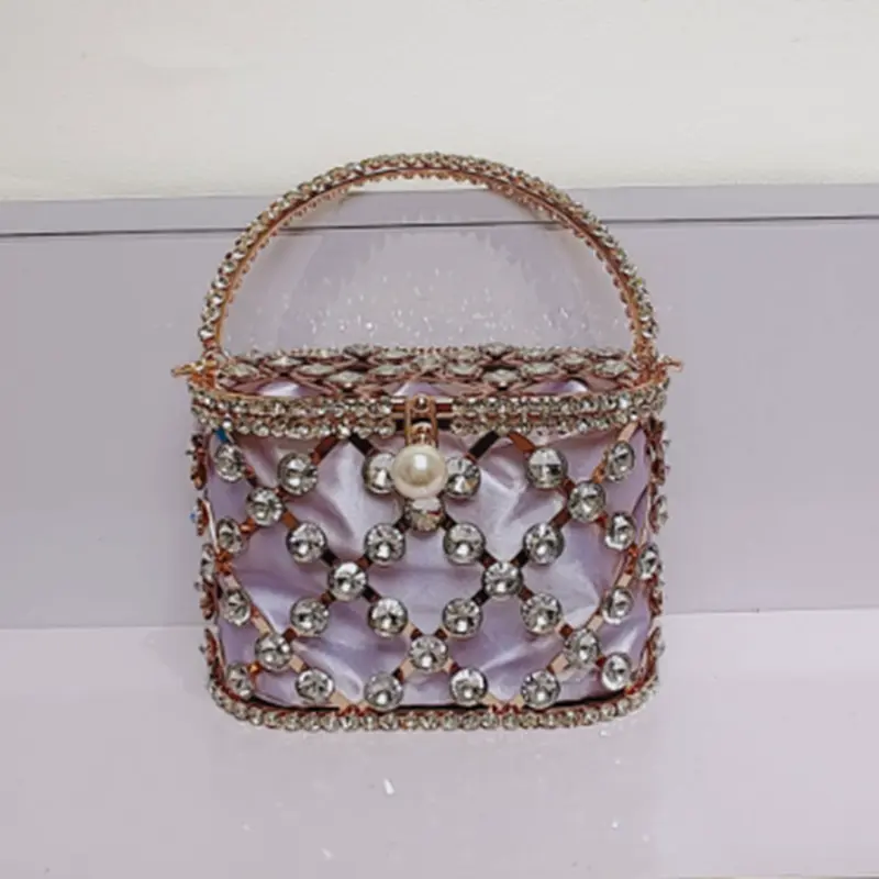 XIYUAN Lady Green Jewel Evening Handbags Clutch Purse Women Party Rhinestones Tote Bag Jewels  Totes Evening Minaudiere Handbags